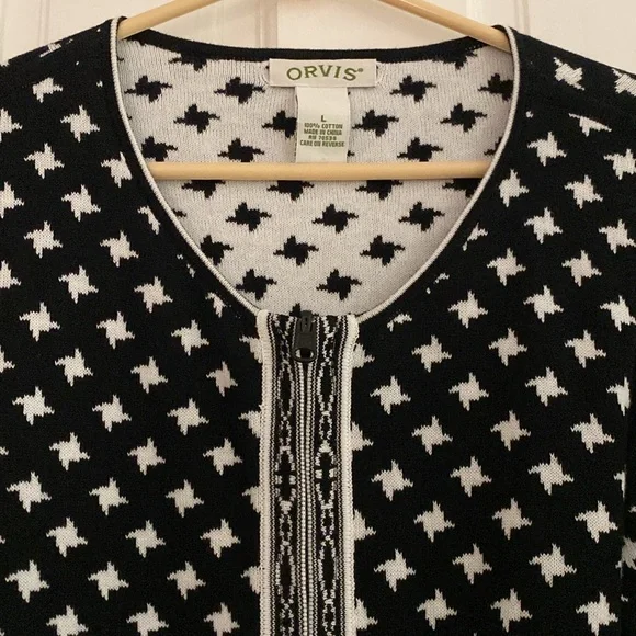 Large nearly new Orvis cardigan with zippered front. - Picture 4 of 5